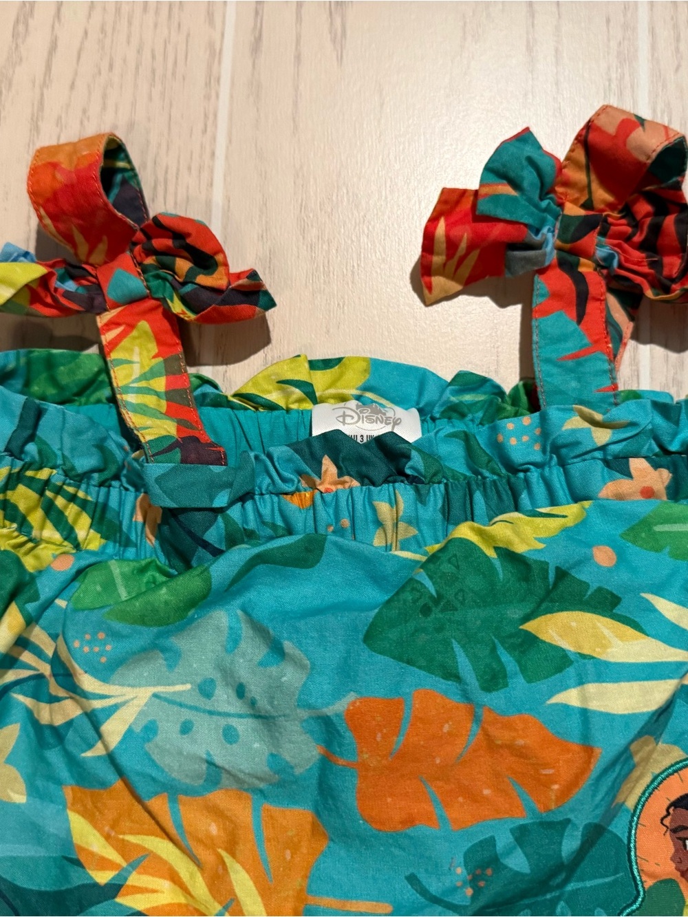 Disney Parks Moana Girls 3T Tropical Tiered Sundress - Picture 3 of 11